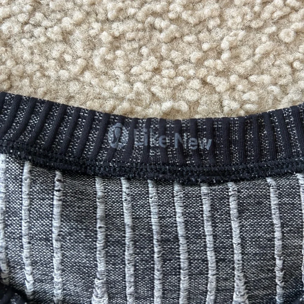 Lululemon Rest Less Pullover Sweater - Aeriel Current Black / White - Picture 8 of 8